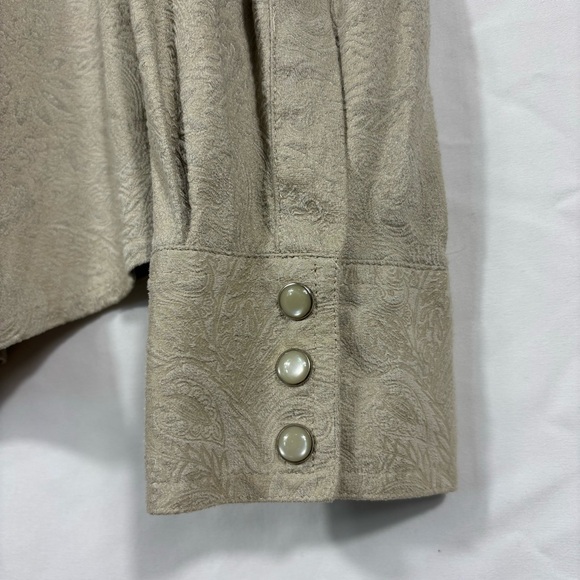 Outback Trading Company Willows Suede Button Down Shirt | Size XL - Picture 4 of 7